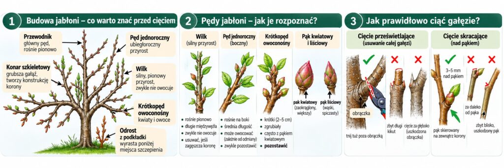 cięcie jabłoni podstawowe informacje